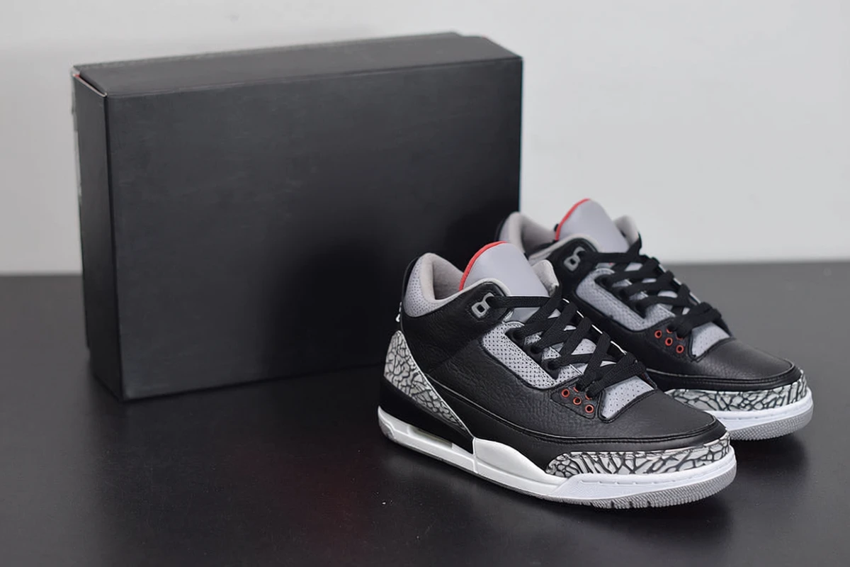 NK AJ 3 Retro Black Cement - Imagen 1
